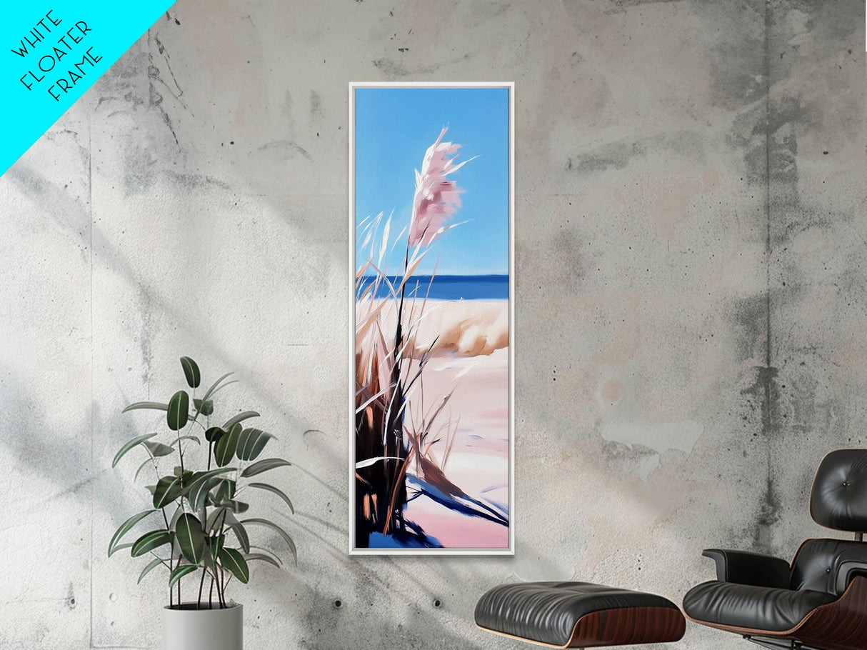 Pampas Grass, Beach Aesthetic, Coastal Decor, Canvas Print, Minimalist Art, Neutral Wall Art, Bedroom Wall Art, Boho Home Decor
