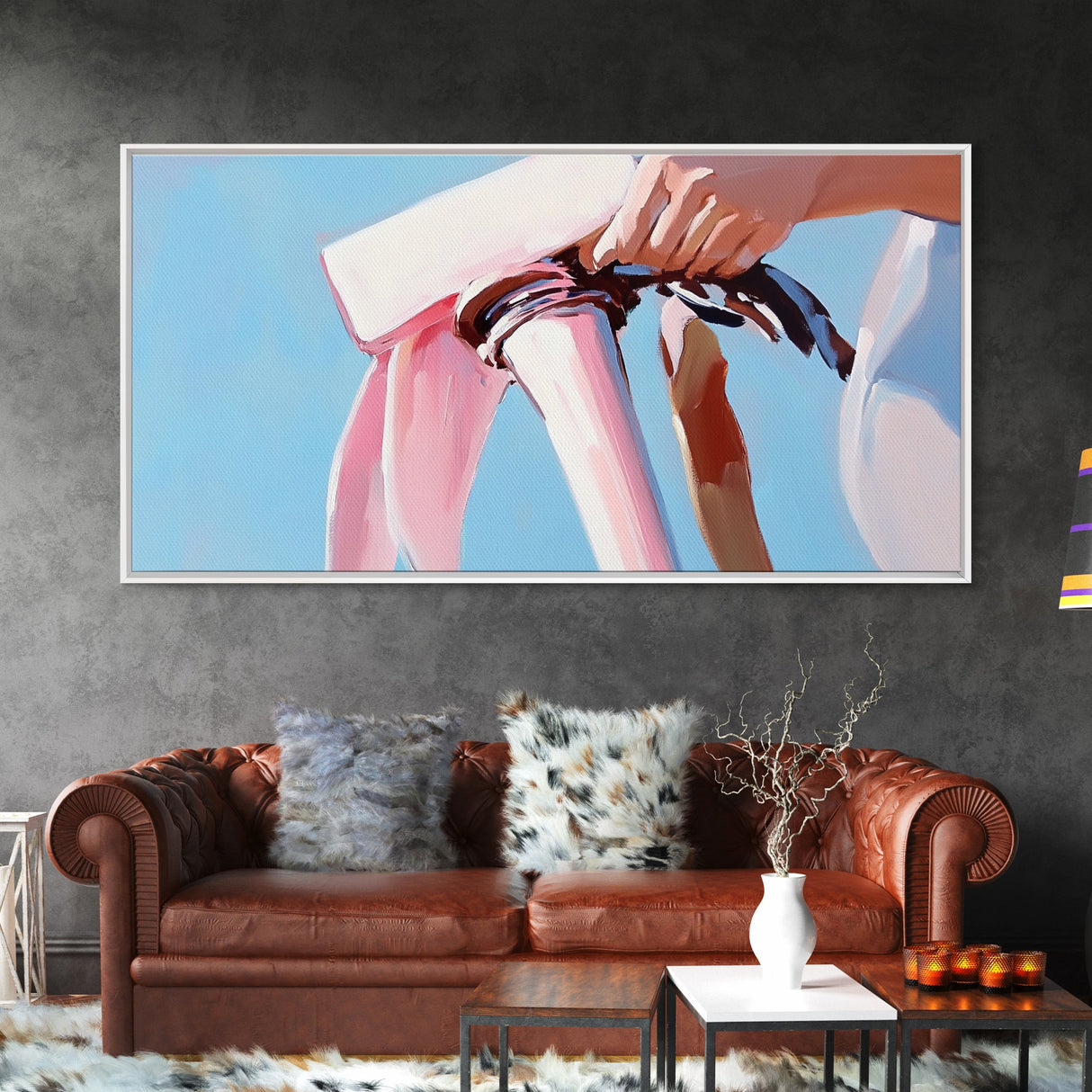 Fashion Statement, Bold Bangles, Modern Wall Art, Framed Canvas Print, Contemporary Home Decor, Minimalist Style, Chic Living Room Art