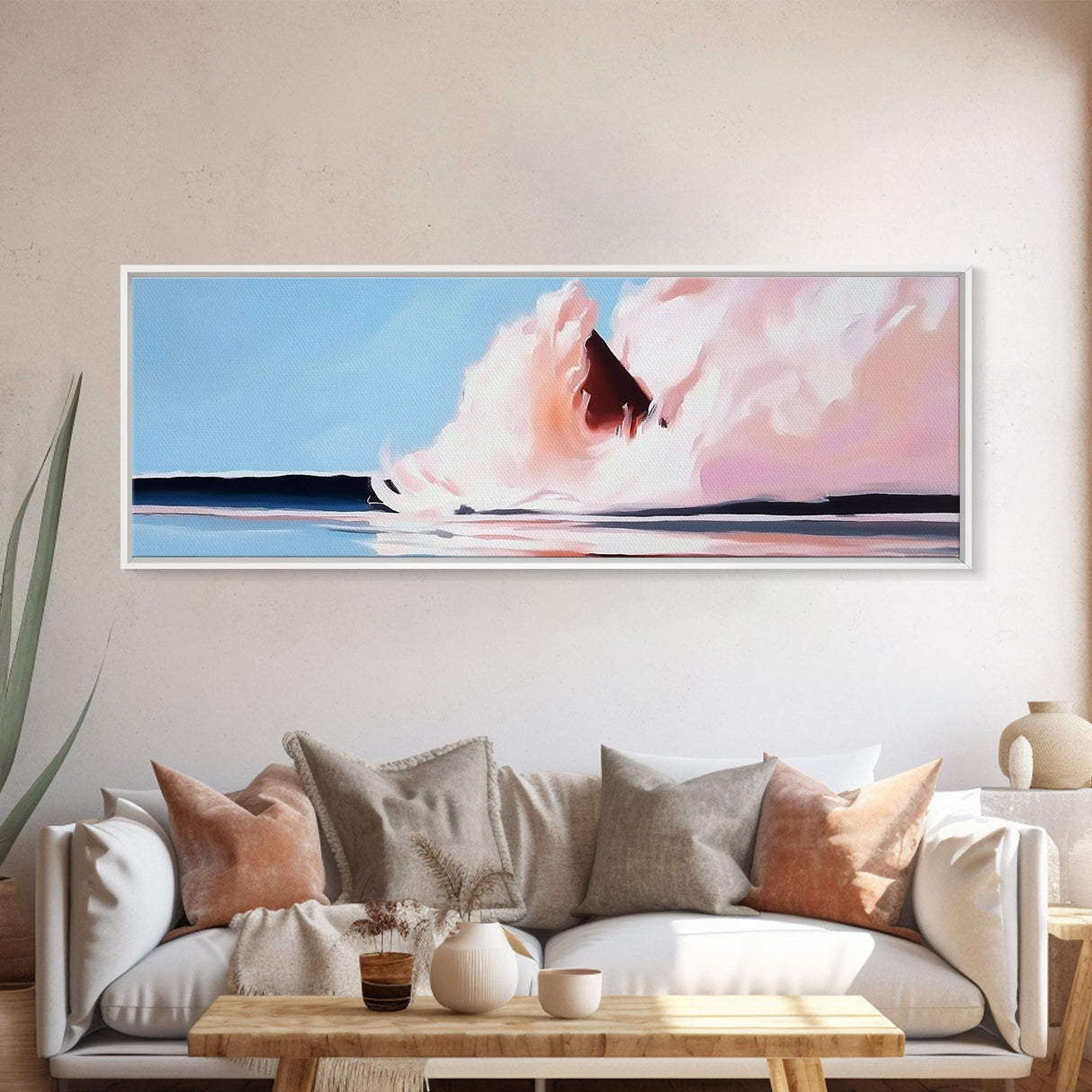 Pastel Explosion, Cloud Burst, Dreamy Abstract, Soft Color Art, Modern Home Decor, Canvas Print, Office Wall Art, Boho Aesthetic