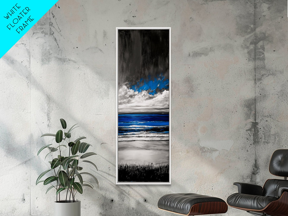 Ocean Waves, Blue Beach Art, Coastal Canvas Print, Modern Wall Art, Large Artwork, Living Room Decor, Ocean Vibes, Contemporary Art