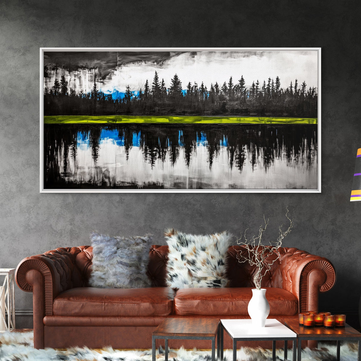 Lake Reflection, Forest Landscape, Tranquil Wall Art, Canvas Print, Nature Lover Gift, Bedroom Wall Art, Zen Home Decor