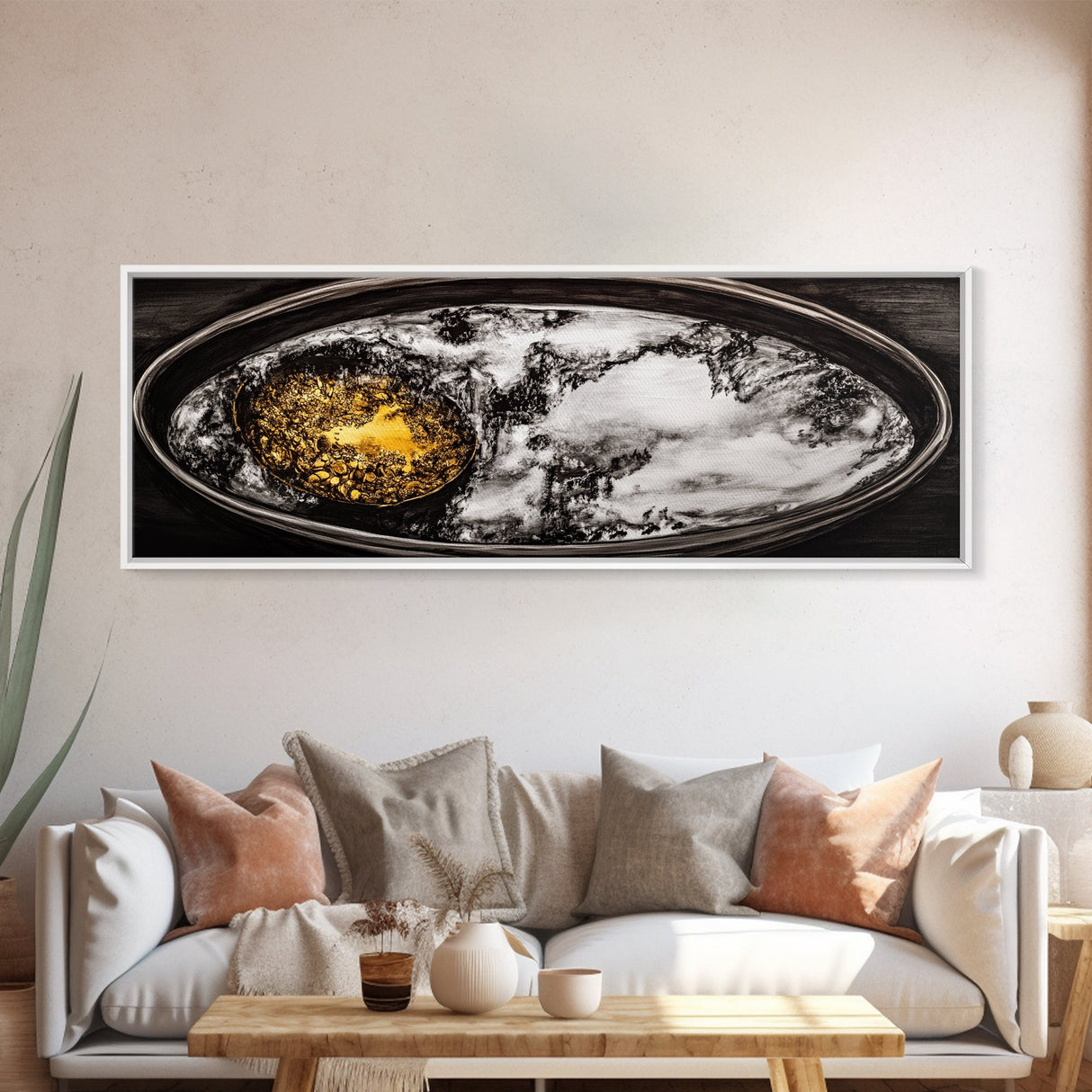 Saturn Rings, Space Art, Planetary Abstract, Canvas Print, Outer Space Decor, Sci-Fi Wall Art, Living Room Art, Celestial Home Decor