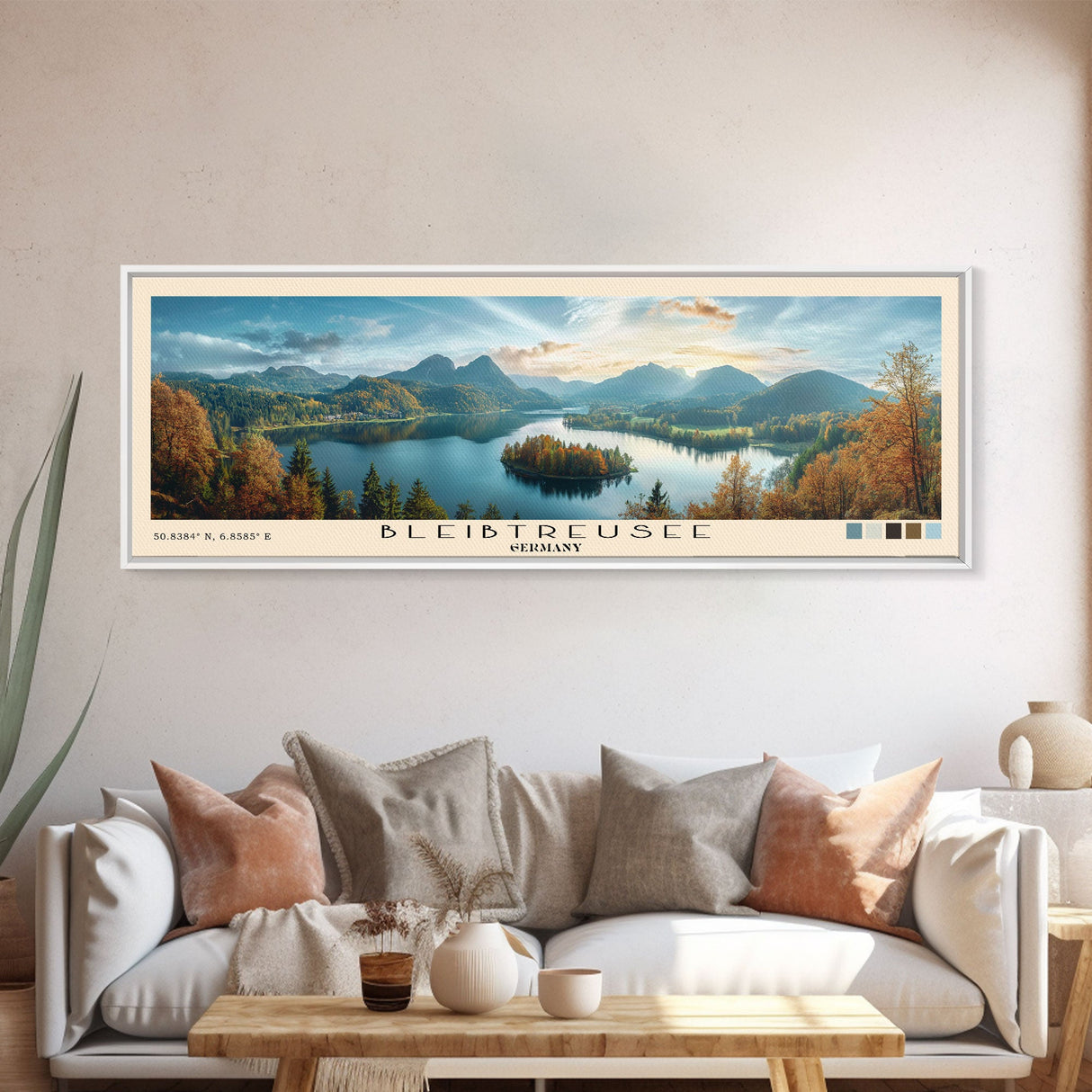 Bleibtreusee, Germany Panoramic Print, Vacation Gift, Germany Wall Art, Vacation Wall Art, Vacatation Memories, Beach Decor, Beach Or Lakehouse Art