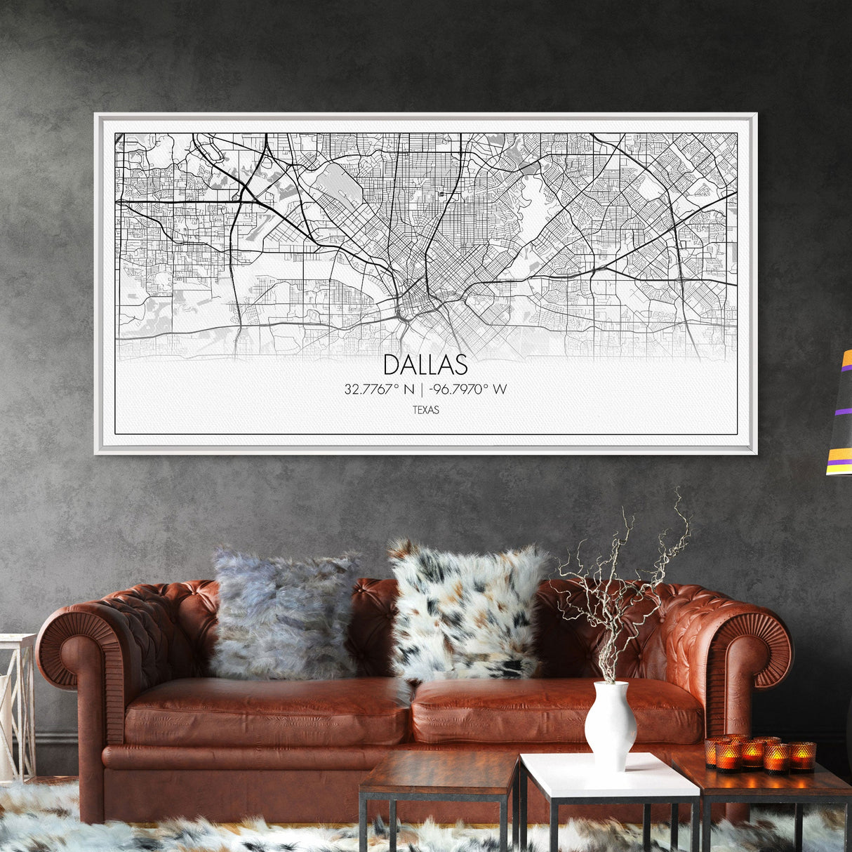 Dallas Street Map, Texas Map, Map Print, Minimalist Art, Wall Art, Canvas Art, Patriotic Décor, Boys Room Décor, Tiny House Gift, Home Décor