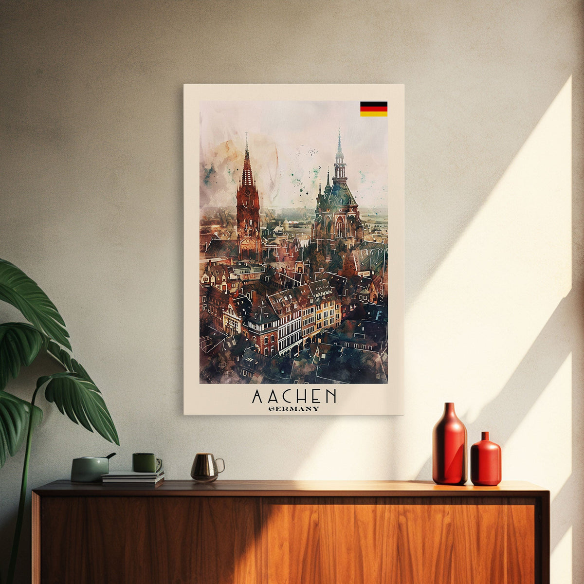 Charming Čačak Serbia Village Scene, Framed Canvas Print, Ideal for Bedroom Art, Farmhouse Style, Home Decor Wall Art