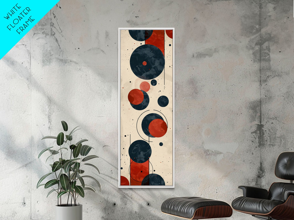 Retro Art Deco Geometric Patterns Wall Art Framed Canvas Print, Scifi / Science Fiction Decor