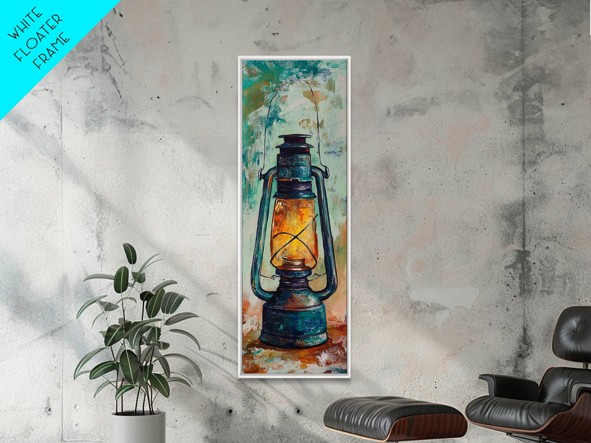 Lantern Glow Canvas Print rustic decor moody art farmhouse art wabi sabi art guest room art gift idea him gift idea her