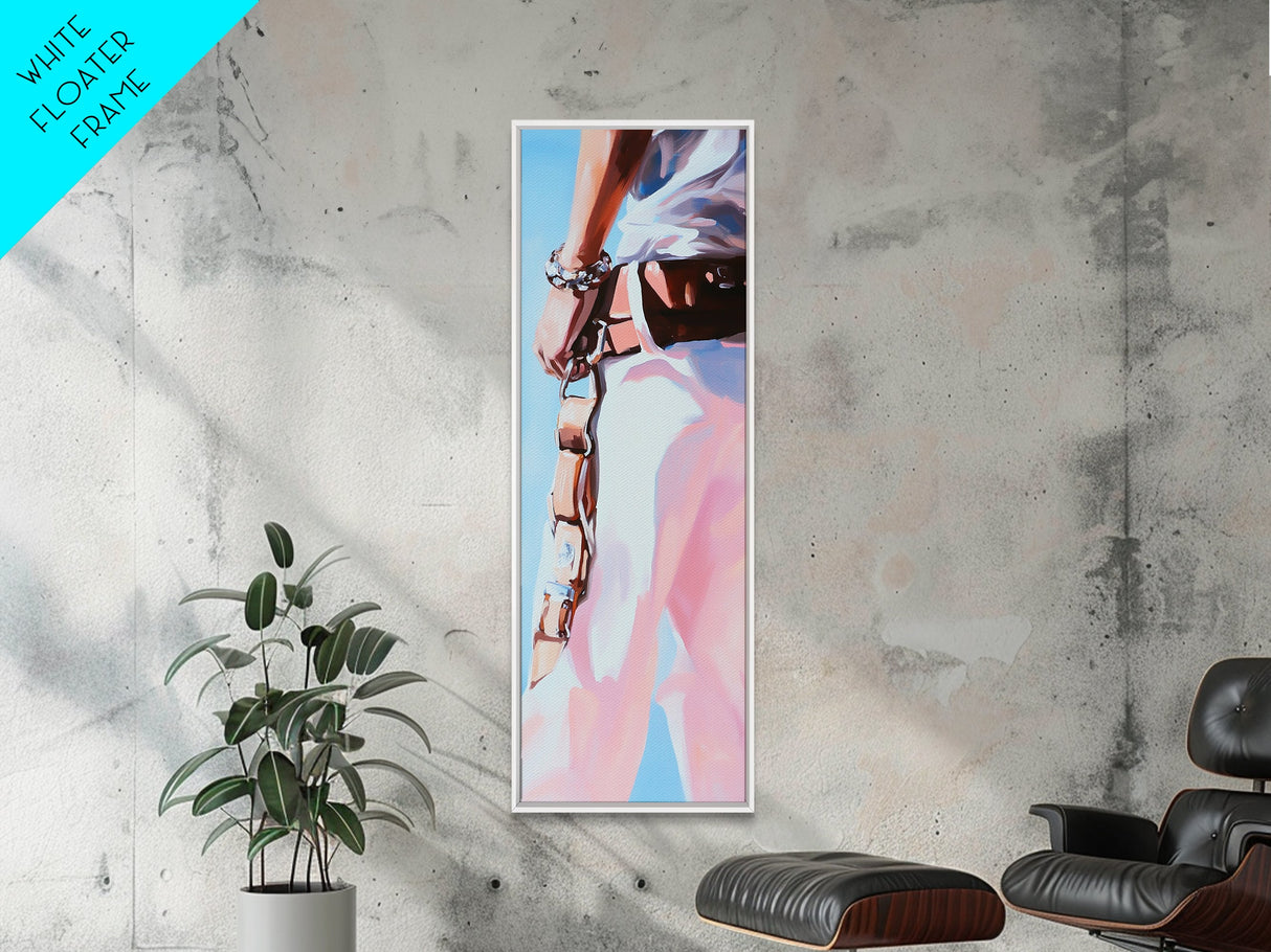 Western Cowgirl Art, Canvas Print, Rustic Wall Art, Moody Woman Painting, Dark Romance Painting, Coastal Cowgirl Décor, Gift Idea Him