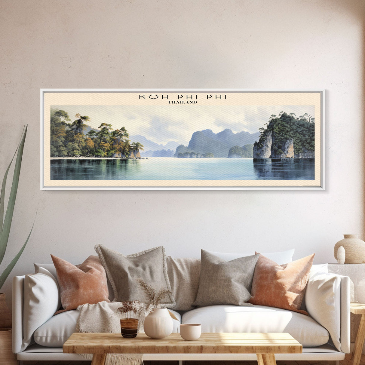 Koh Phi Phi Travel Poster Print, Framed Canvas Wall Art, Metal Wall Art, COUNTRY art, Gift For Him, Travel Wall Art, Travel Lover Gift