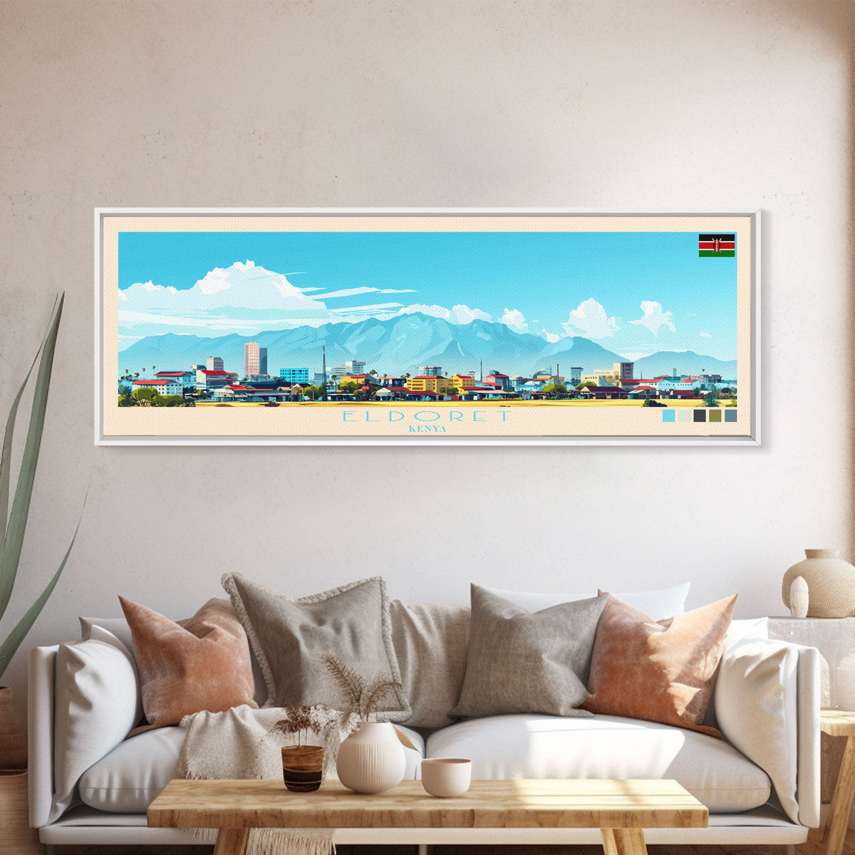 El-Obeid, Sudan Travel Poster Panoramic Canvas Print, El-Obeid, Sudan Painting, Sudan Art, El-Obeid Travel Art, Guest Room Painting