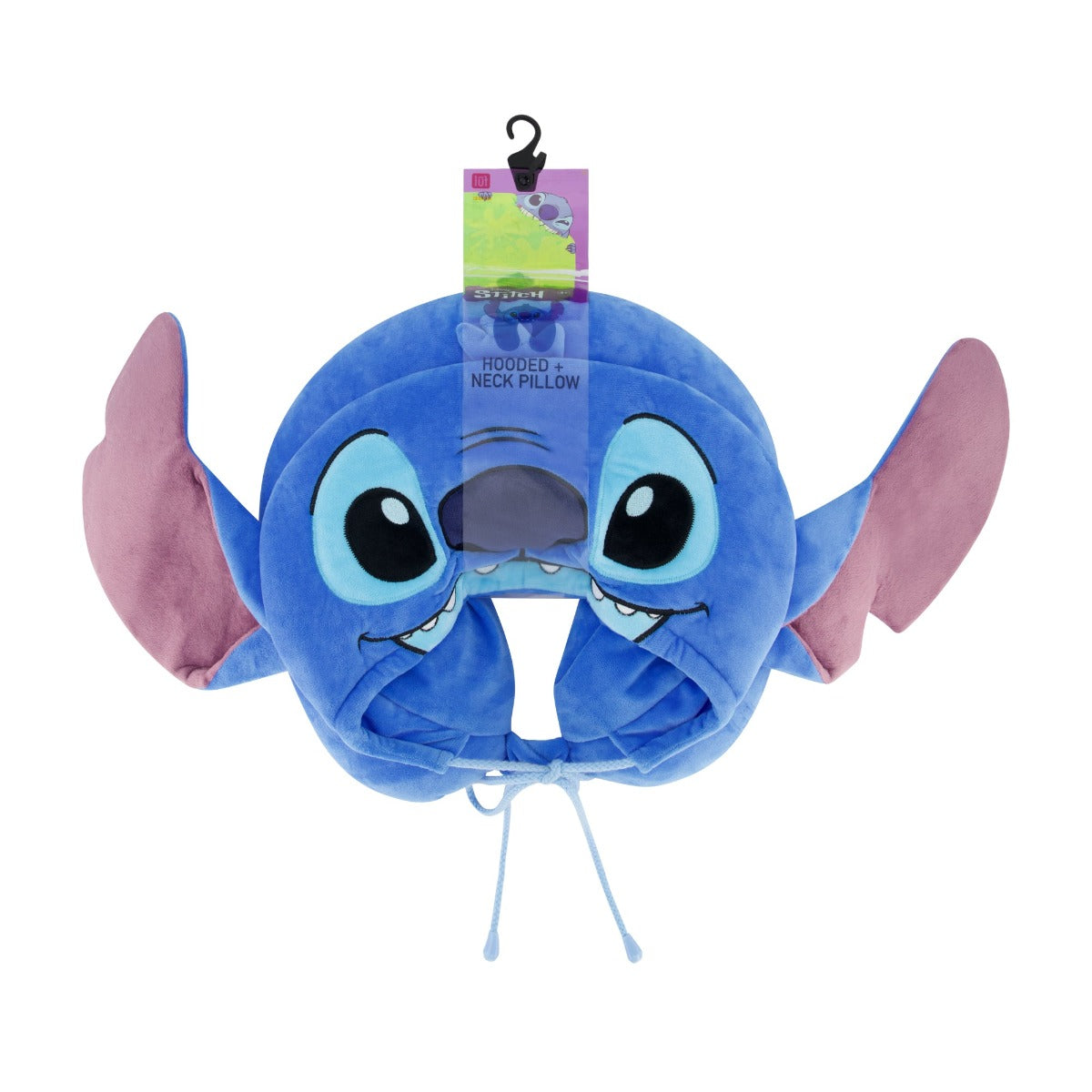 Disney Stitch Travel Neck Pillow Sudadera con capucha, azul