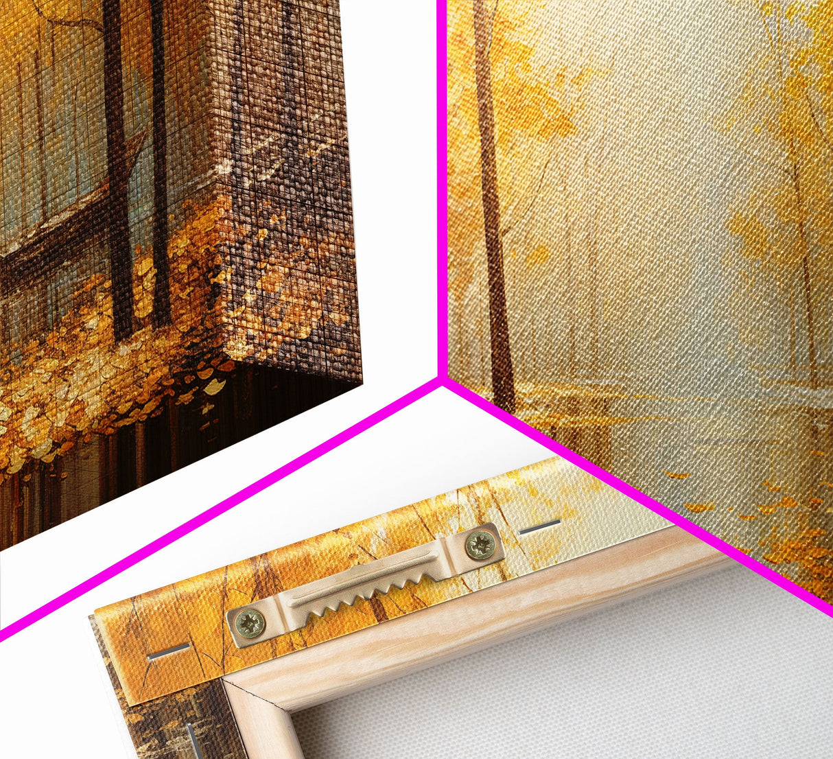 Fall Centerpiece Landscape Painting Canvas Print, Autumn Landscape Decor, Fall Centerpiece Fall Home Decor, Fall Wall Decor, Fall Home Decor