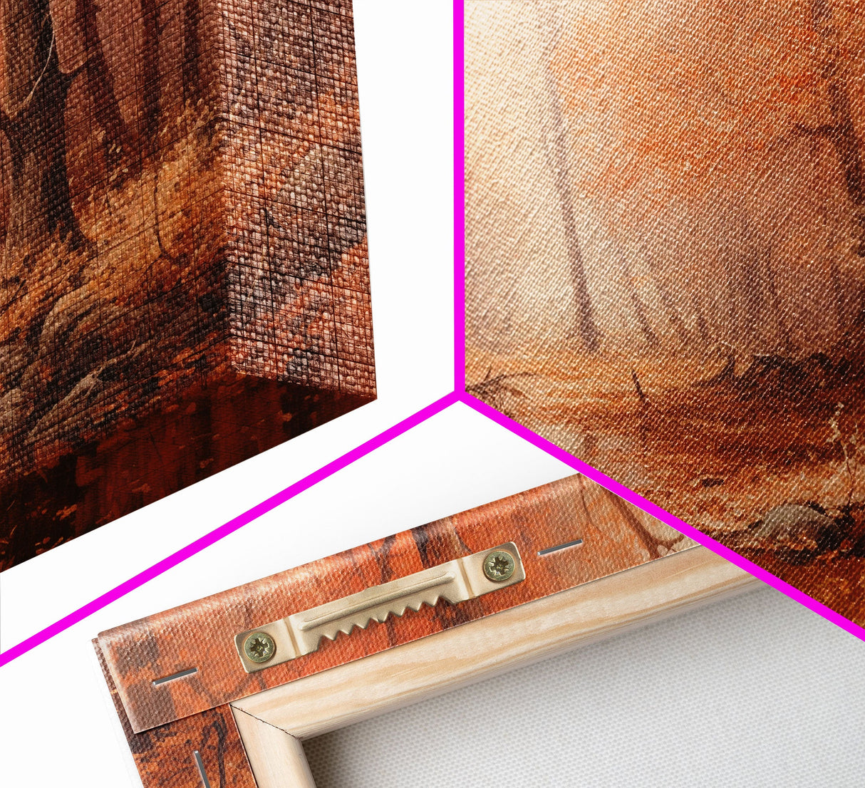 Orange Leaves In The Fall, Framed Canvas Print, Seasonal Decor, Fall Seasonal Art, Clearance Fall Decorations, Fall Wall Decor, Fall Decor