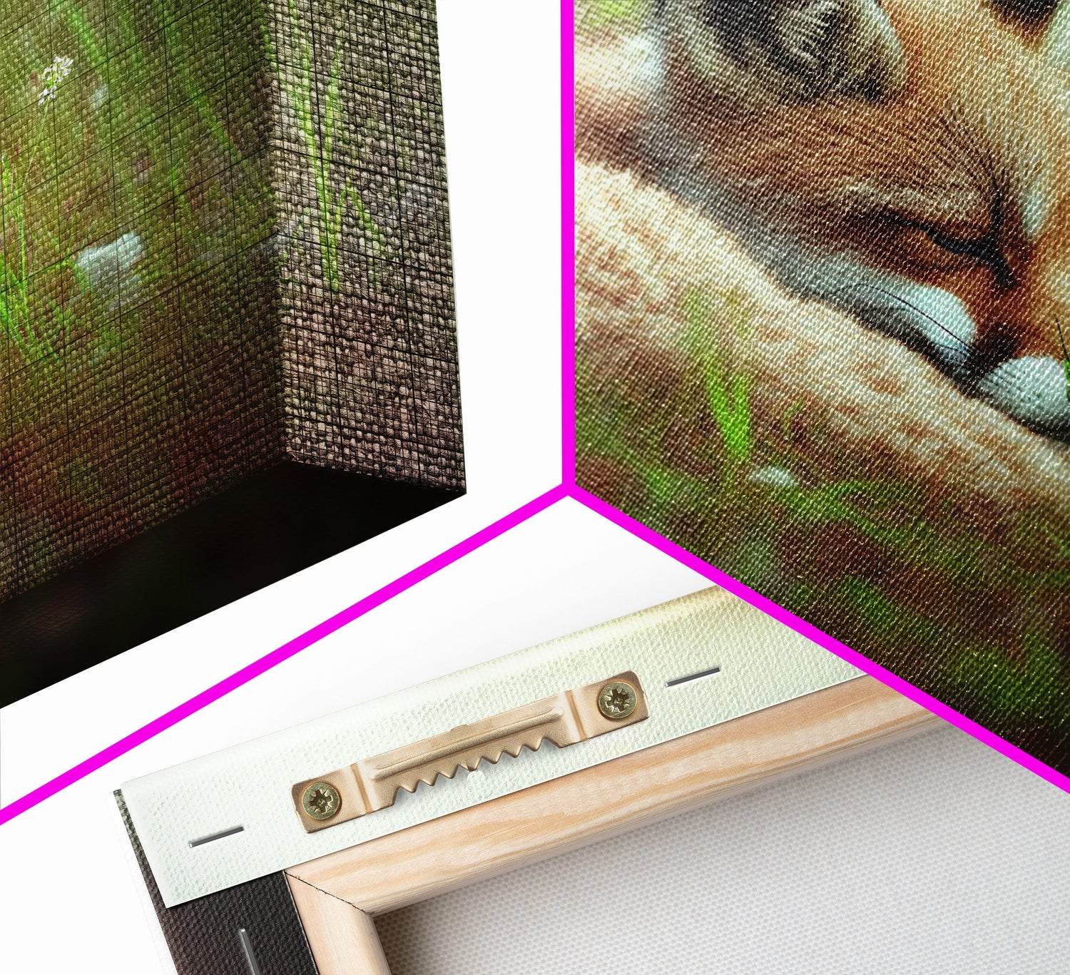 Cute Sleepy Fox Art, Animal Prints, Nature Art, Framed Canvas Print, Cute animal wall art, above sofa art