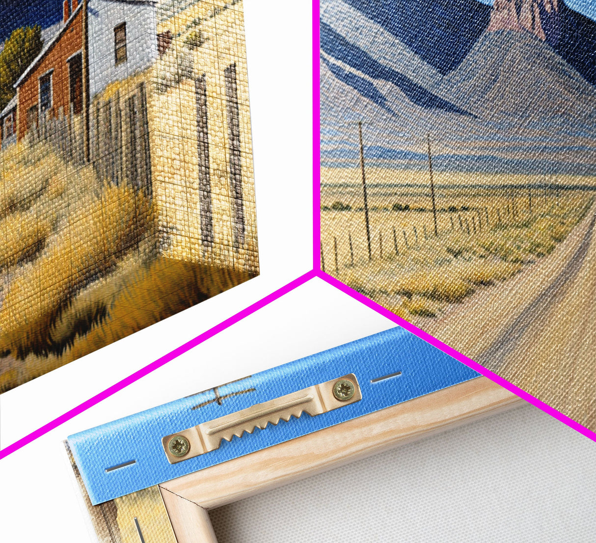 San Luis Peak, Colorado Art, Travel Poster Wall Art, Framed Canvas Print, American Mountains, Mountain Landscape Painting, Colorado Mountain