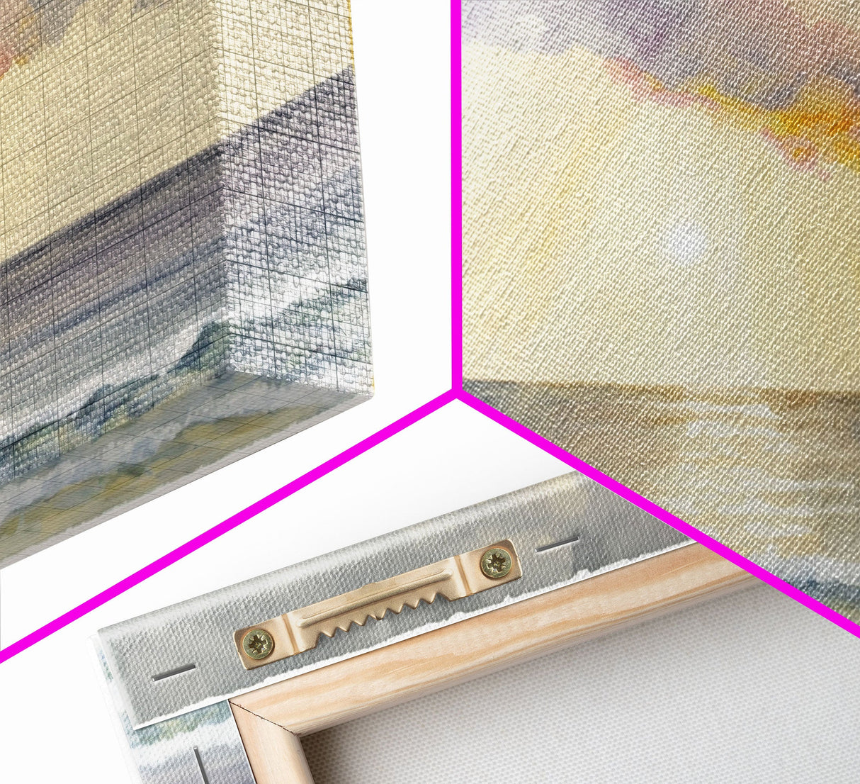 Panoramic Ocean Beach canvas prints Sea landscape Nautical photo Coastal canvas print Sea wave canvas Extra large wall art Ready to hang