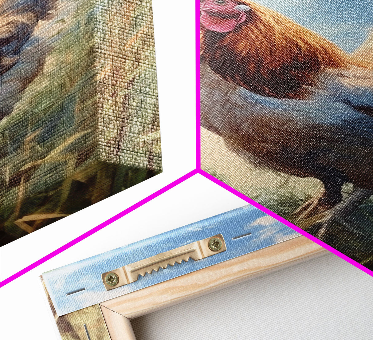 Rooster Wall Art, Rooster Painting, Farmhouse Art, Country Wall Art, Minimalist Wall Art, Wall Decor, Canvas Print, Wall Art, Framed Canvas