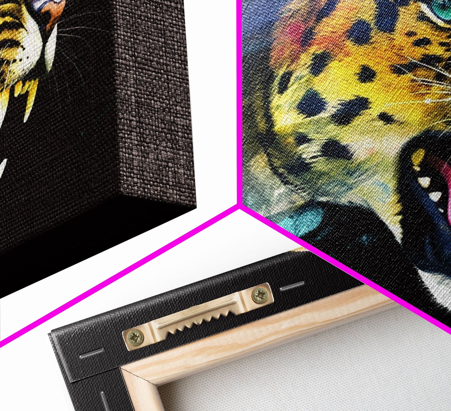 Leopard Wall Decor, Animal Wall Art, Abstract Wall Art, Nature Wall Decor, Panoramic Wall Decor, Canvas Print, Wall Art, Framed Canvas Art