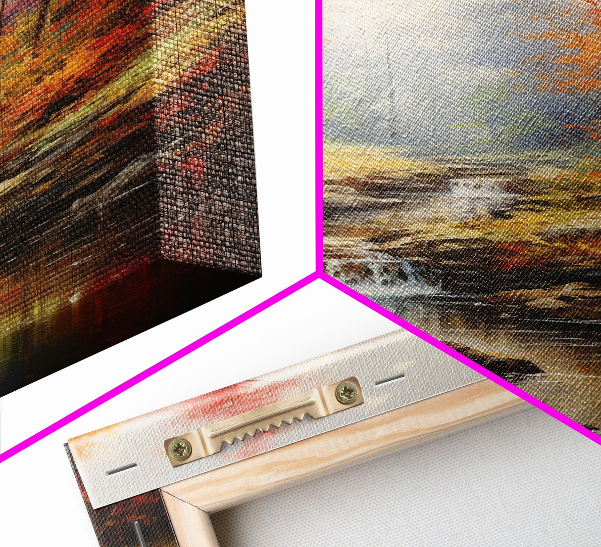 Stream, Forest Wall Art, Autumn Art Print, Canvas Print, Wall Art, Vertical Art, Nature Wall Art, Business Gift, Above Bed Art, Wall Decor