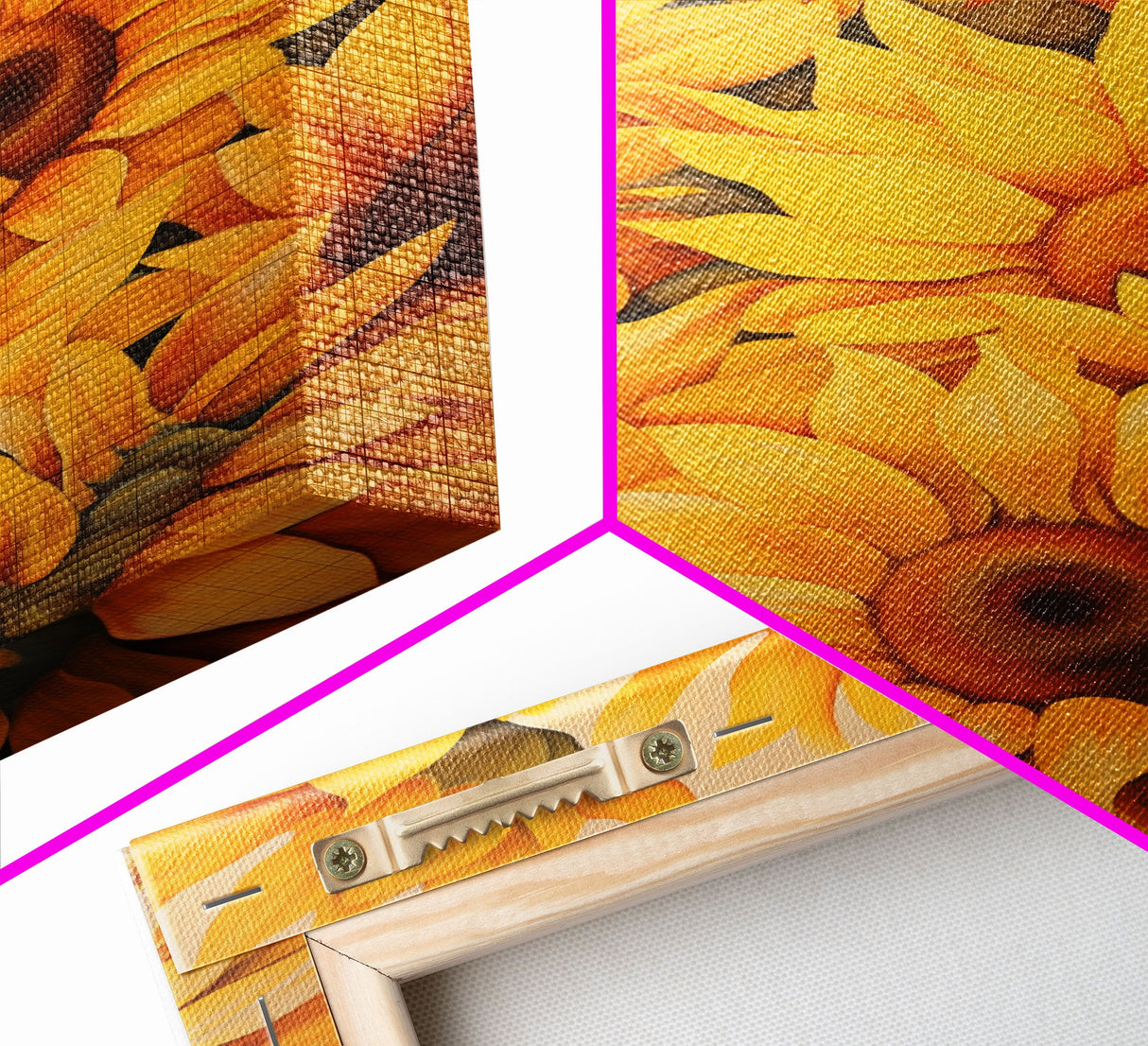 Sunflower Wall Art, Flower Wall Art, Sunflower Painting, Canvas Print, Wall Art, Vertical Art, Gift For Coworker, Bookshelf Decor, RV Decor