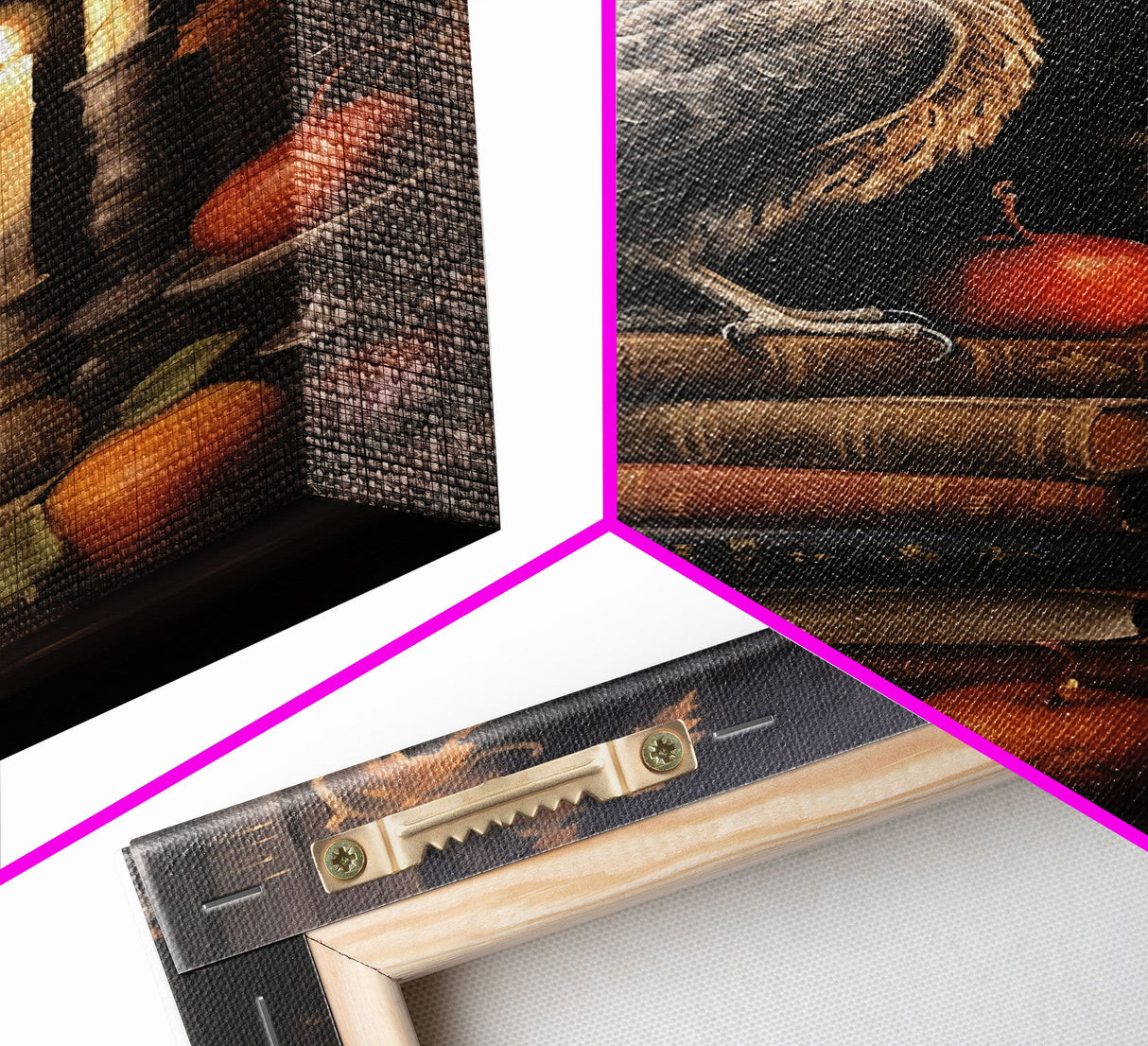 Halloween Owl Print, The Witch's Familiar, Framed Canvas Print, Halloween Decor, Halloween Canvas Art, Victorian Owl Oil Painting