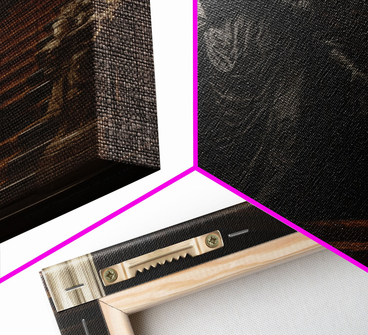 The Phantom, Gothic Halloween Decor, Framed Canvas Print, Scary Horror Art, Goth Decor, Moody Oil Painting, Dark Academia