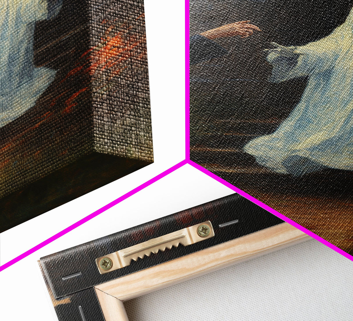 The Scared Ghost, Macabre Halloween Decor, Halloween Poster / Canvas Print, Framed Wall Art, Dark Academia Goth Art