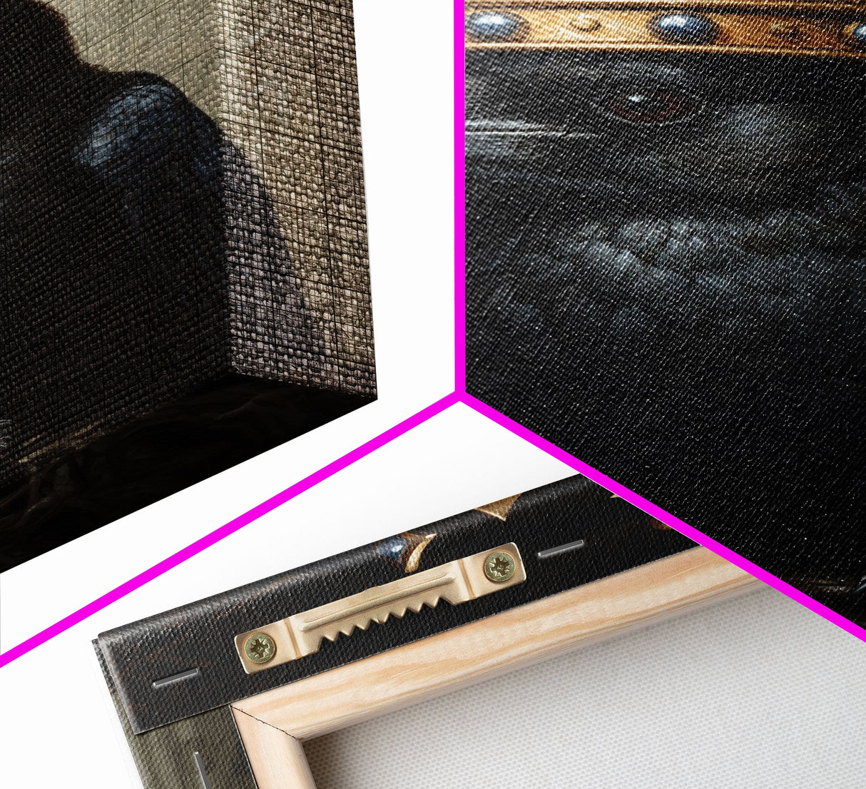 King Of The Ravens, Dark Academia, Gothic Decor, Witch's Familiar, Framed Canvas Print or Canvas, Crow Portrait, Halloween Decor Art