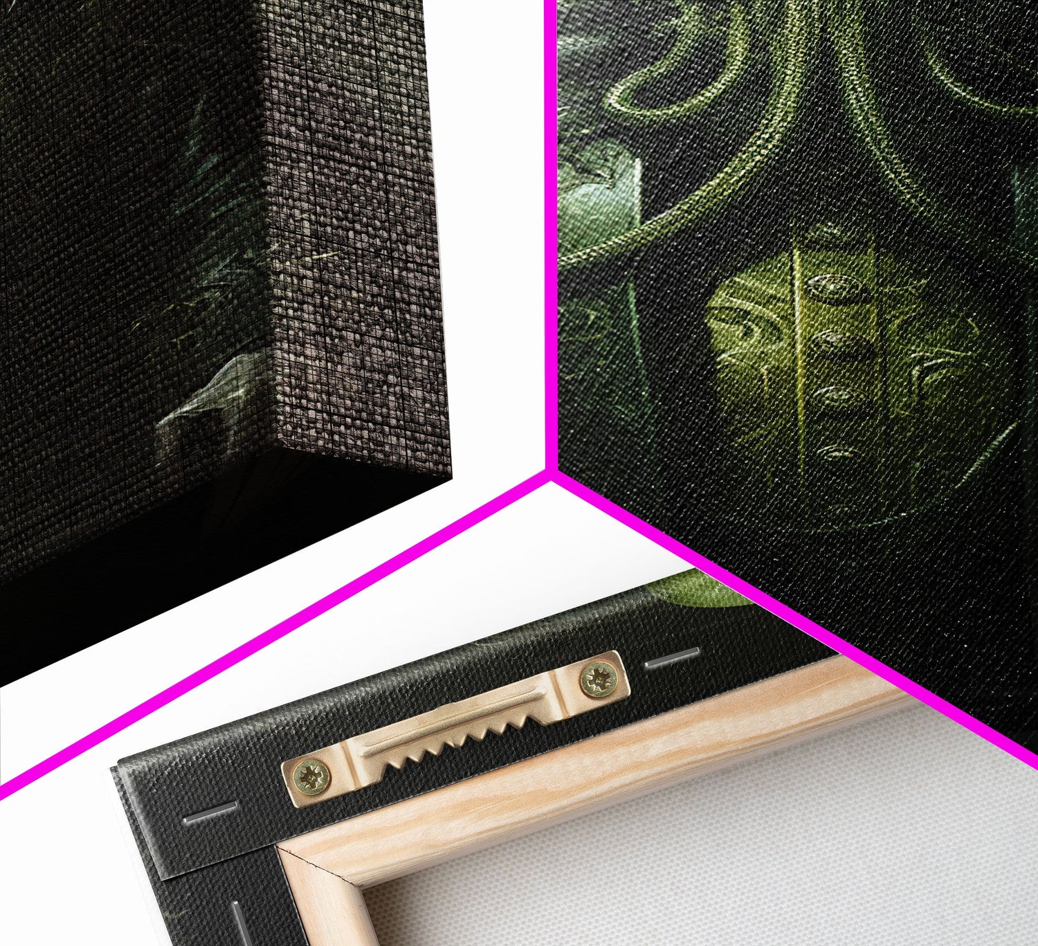 The Demon Cthulhu, Gothic Art, Framed Canvas Print, Halloween Decor, The Gentleman Cthulhu, Goth Art, Demonic Halloween Decor