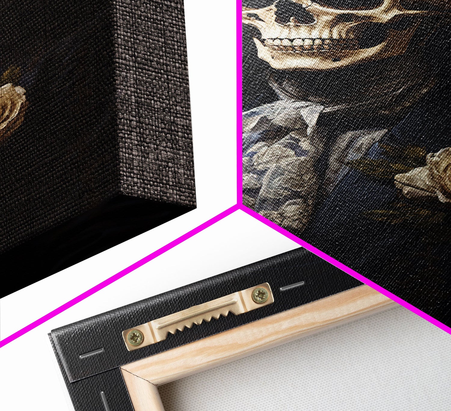 The Dapper Skeleton, Spooky Halloween Wall Art, Canvas Print, Framed Halloween Canvas Print, Dark Academia, Goth Art