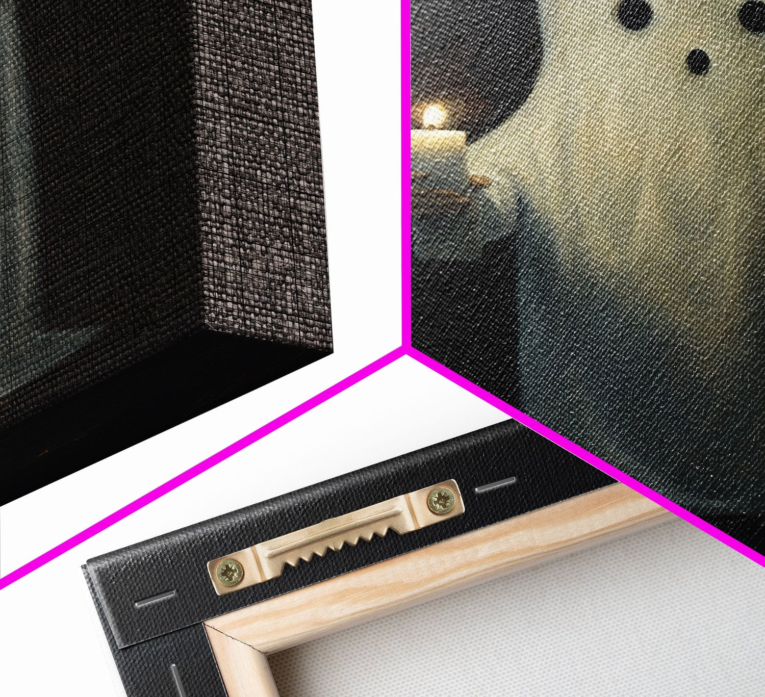 Ghost Holding A Candle Halloween Decor, Art Canvas Print, Spooky Ghost Wall Art, Fall Decor, Halloween wall decor, Funny Halloween Art