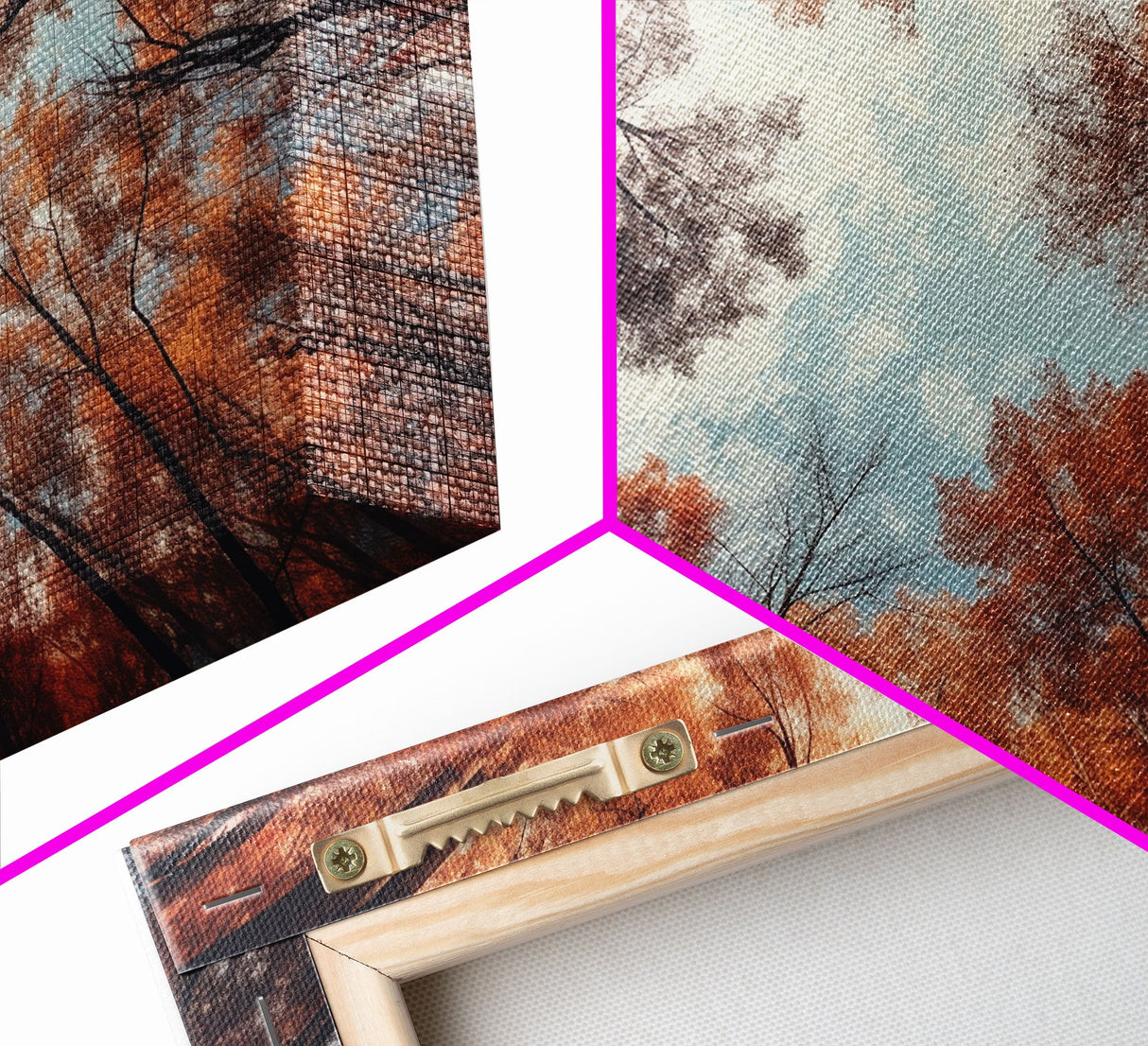 Trees Wall Art, Fall Art Print, Nature Print, Canvas Print, Wall Art, 3 Piece Wall Art, Farmhouse Wall Decor, Living Room Art, Office Prints