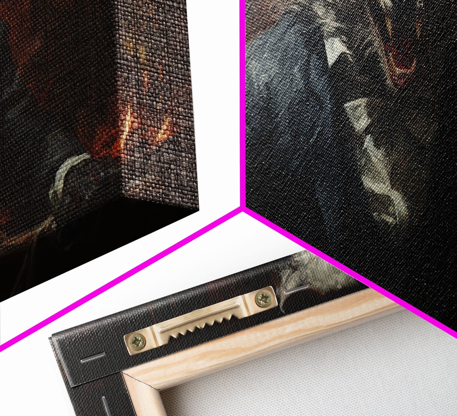 The Victorian Gentleman Werewolf, Halloween Art Print, Framed Canvas Art, Halloween Poster Print, Victorian Dark Academia Oil Painting