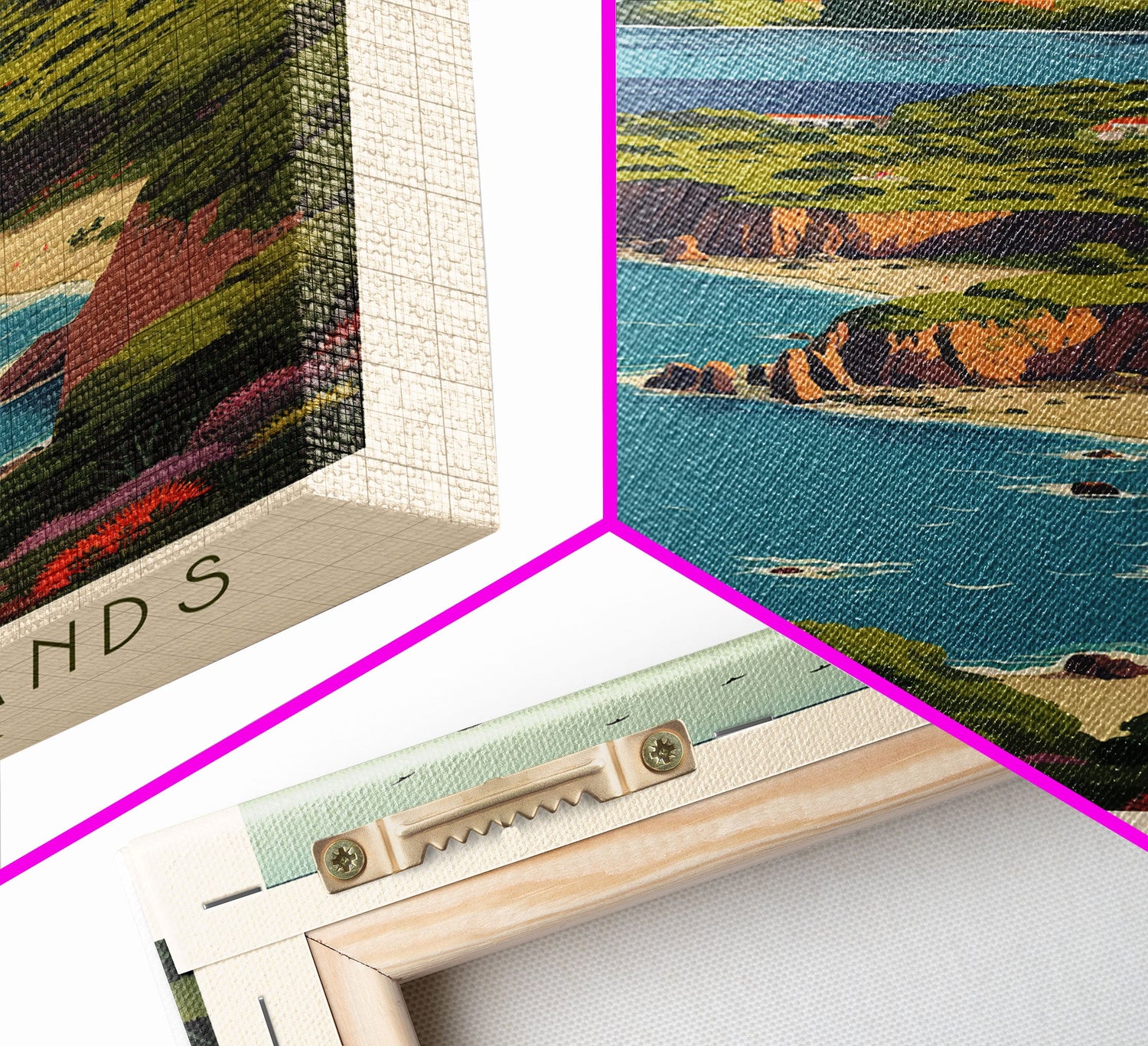 Channel Island National Park Travel Poster Print, Canvas Print Wall Art, California Travel Art, Midcentury Modern Travel Decor