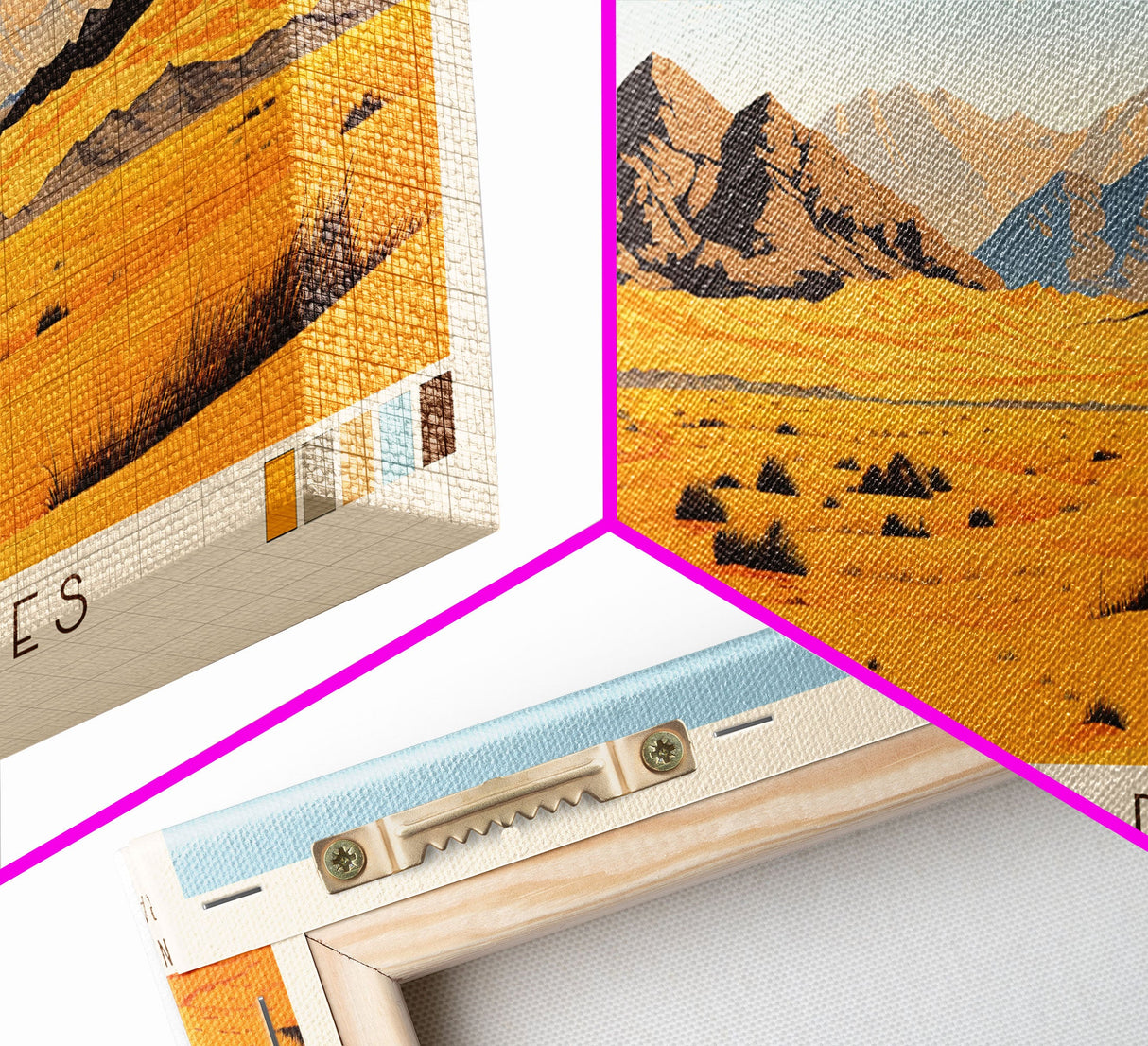 Great Sand Dunes National Park, Panoramic Colorado Travel Art, National Park Print, Minimalist Travel Art, Midcentury Modern Style Landscape