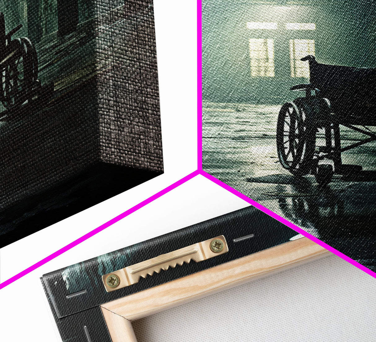 The Abandoned Asylum, Halloween Wall Art, Scary Wall Art, Canvas Print, Wall Hanging, Portrait Art, Horror Home Decor, Dorm Room Art