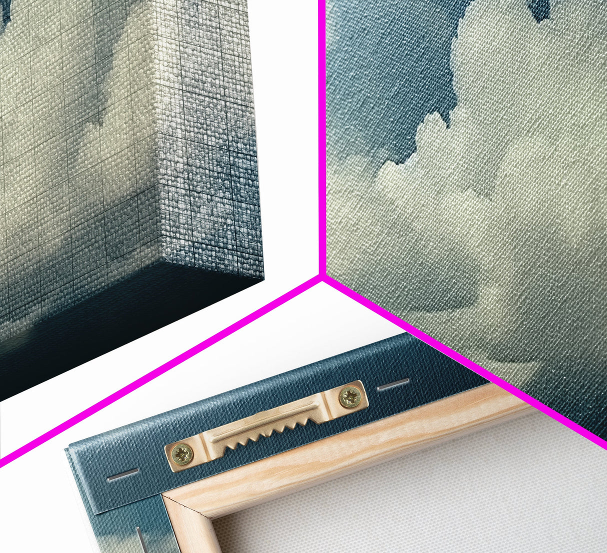A Cloudy Day - Wide Format Clouds Wall Art - Panoramic Print - Framed Canvas Print - Panoramic Framed Canvas Cloudy Art Print