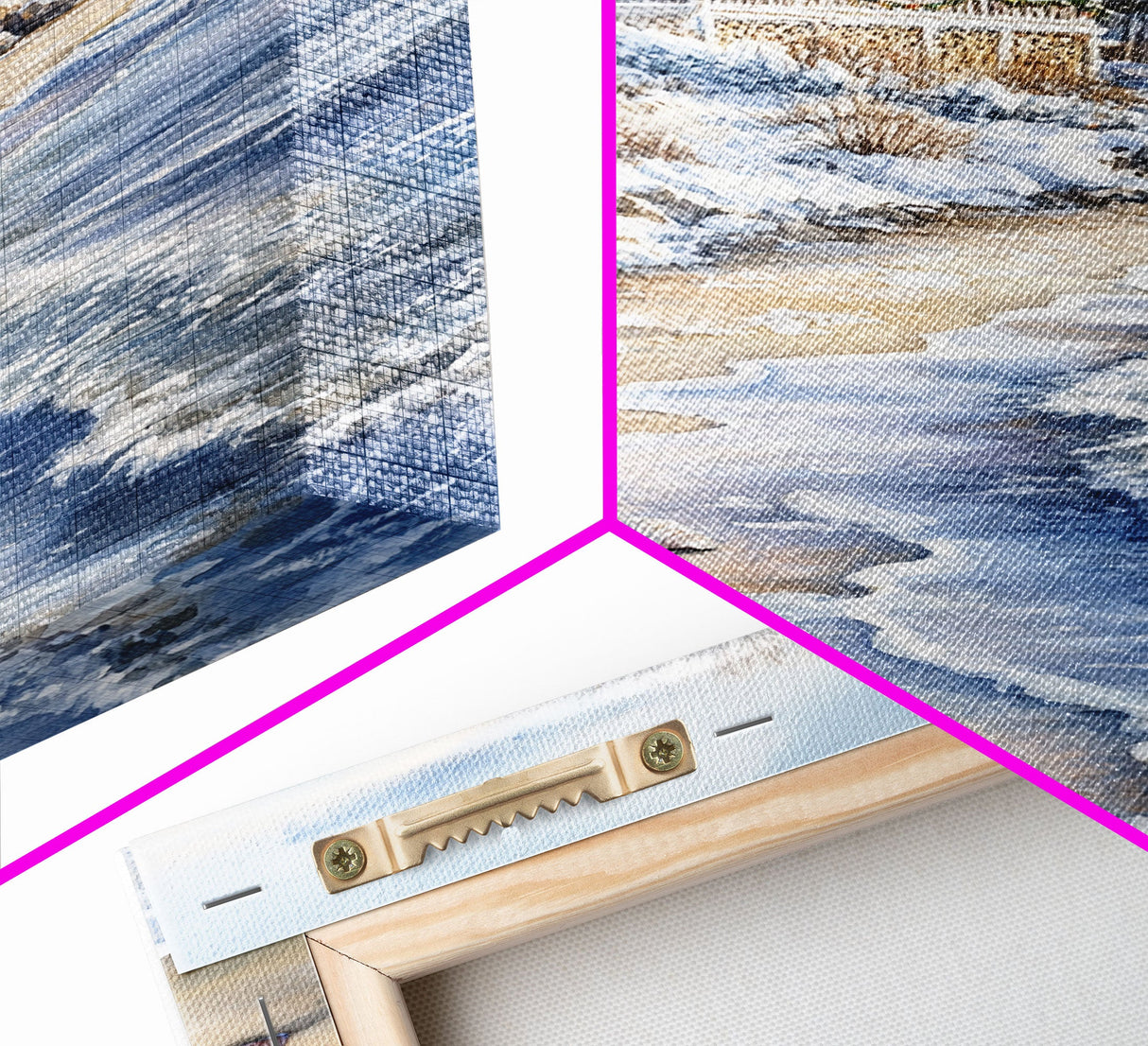 Tropical Christmas Wall Art, Xmas At The Beach, Seasonal Holiday Decor, Living Room Christmas Art, Xmas Wall Art, Christmas Centerpiece Art