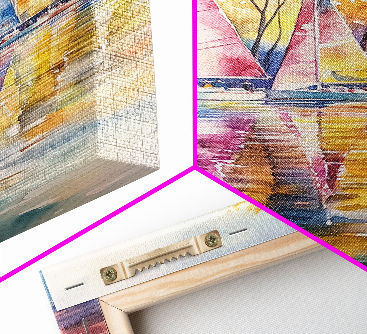 Church Steeple Surrounded By Fall Trees Framed Canvas Print Autumn Village Scene Best Gift Seasonal Wall Art Holiday Home Decor