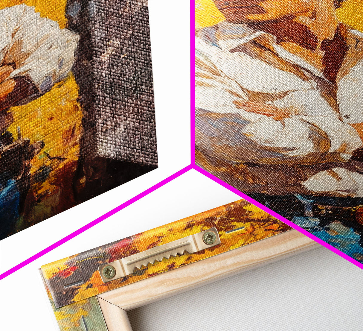 Cowboy with Autumn Foliage Canvas Print, Vibrant Fall Decor, Perfect Fall Wall Art, Seasonal Home Decor, Western Art, Framed Canvas Print