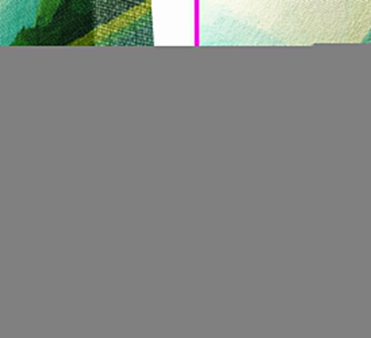 Jade Green Landscape Painting Print, Panoramic Lake Painting, Minimalist and Muted Home Decor, Emerald Green Landscape Art