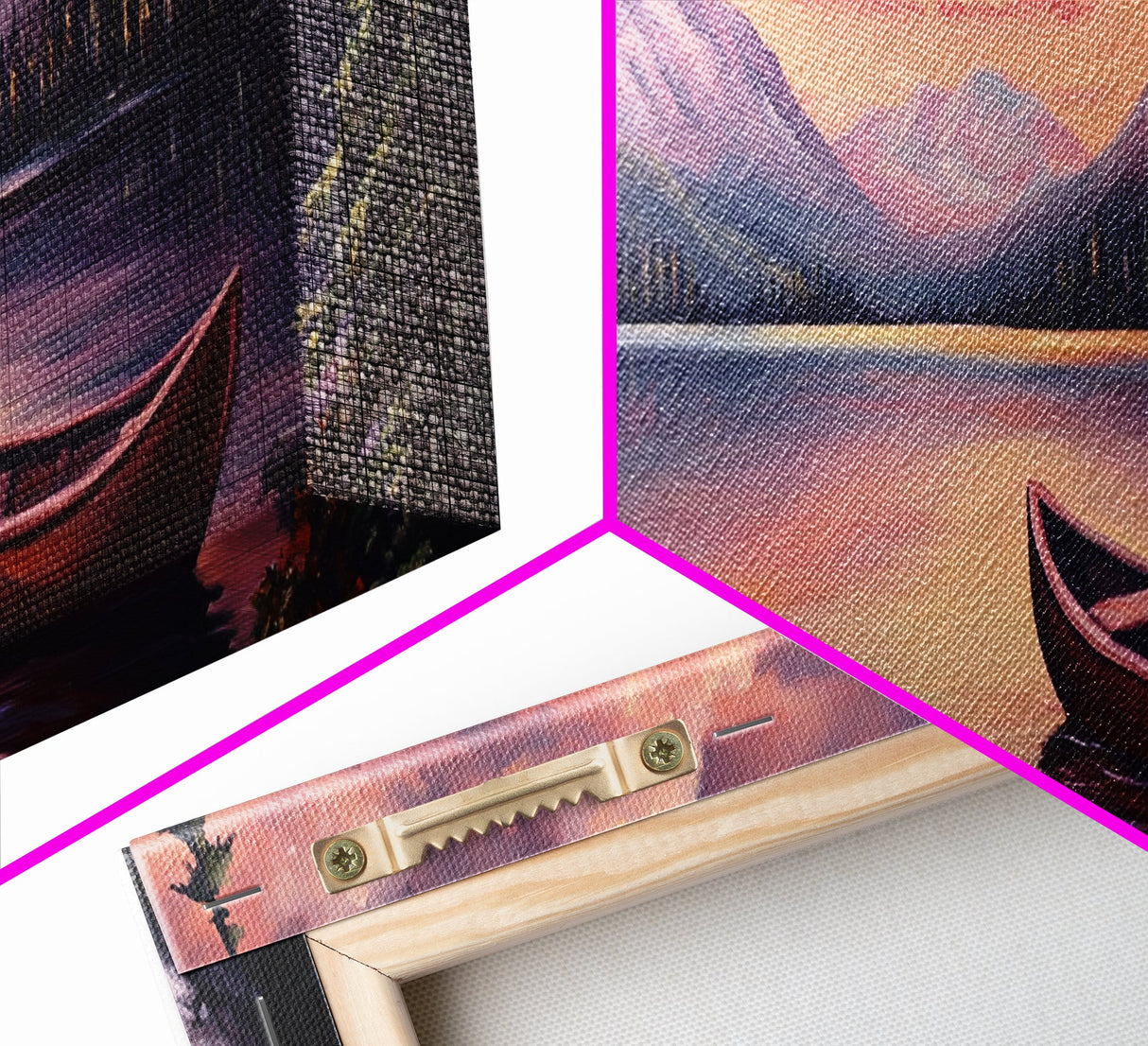 Sunset Over The Mountains, Subdued Landscape Painting, Calm and Serene Landscape Art, Oil Painting Print, Lake House Wall Art