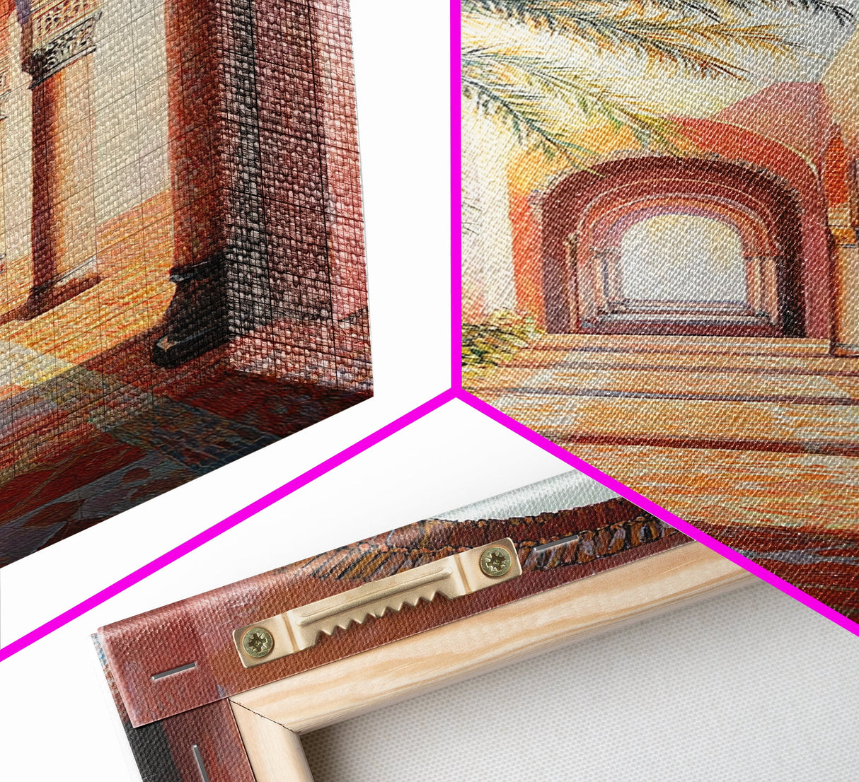 Middleastern Wall Art Framed Canvas Print, Moroccan Wall Art Framed Art, Moroccan Painting