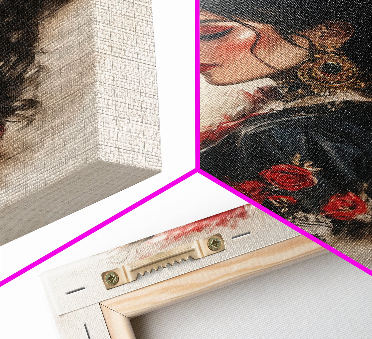 Chica Painting, Female Matador Canvas Print, Wood Framed Tejano Art