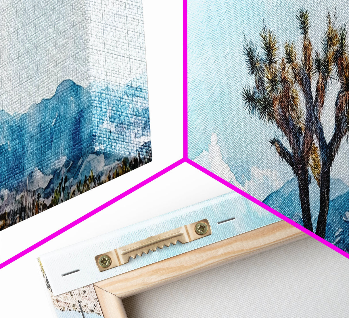 Joshua Tree Painting Print, Canvas Print, California Wall Art, California Painting, California Desert Wall Art, Landscape Paint of Joshua Tree