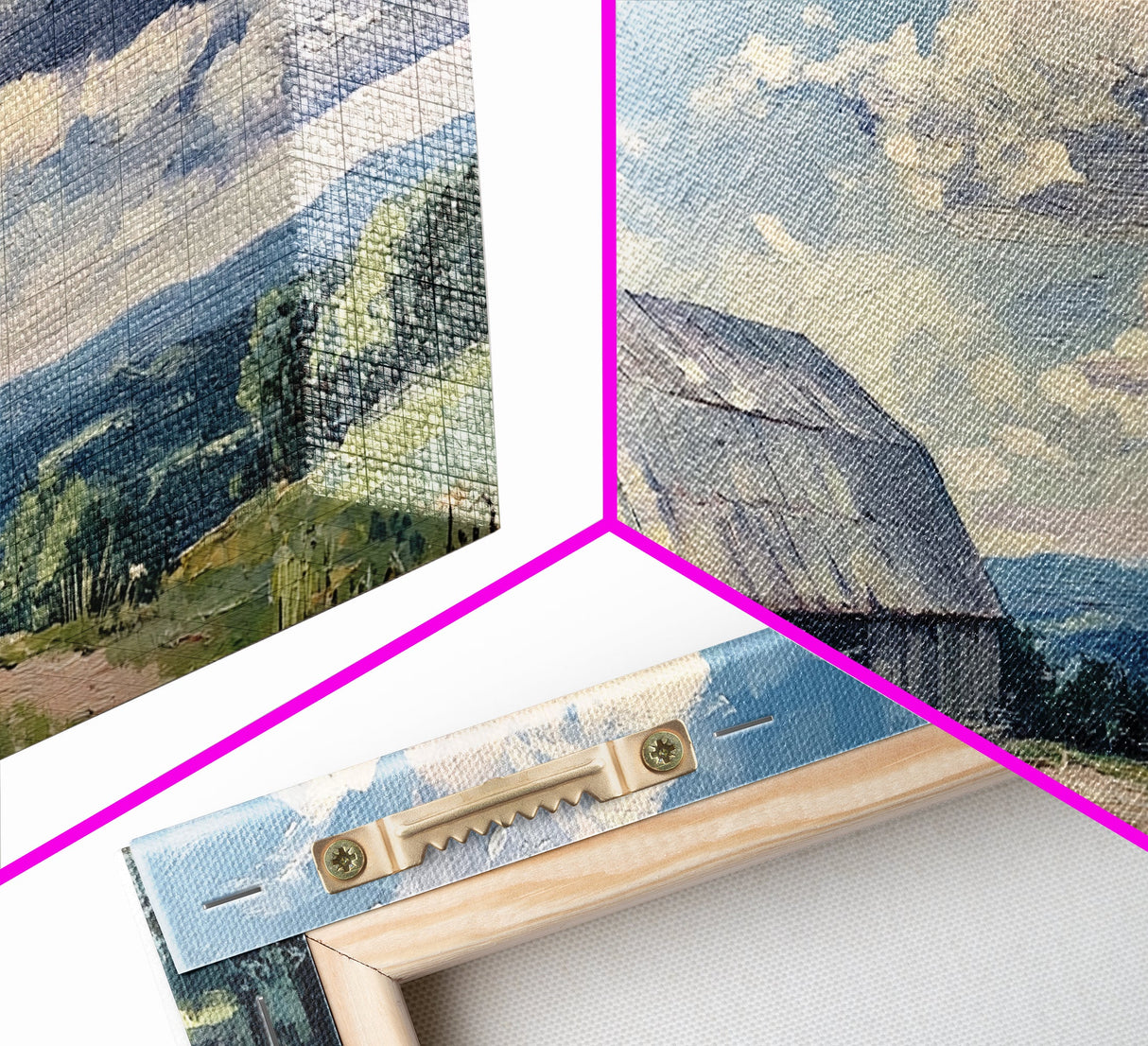 Rustic Old Barn Painting Framed Canvas Print Panoramic Rural Landscape Primitive Art Farmhouse Home Decor Barn Wall Art Ready To Hang
