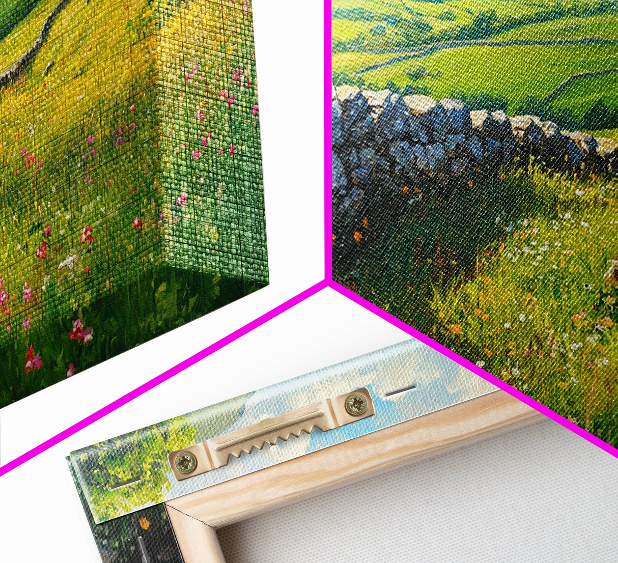Hadrian's Wall Canvas Print, Roman Art, Framed Art, Roman Painting, England History Wall Art