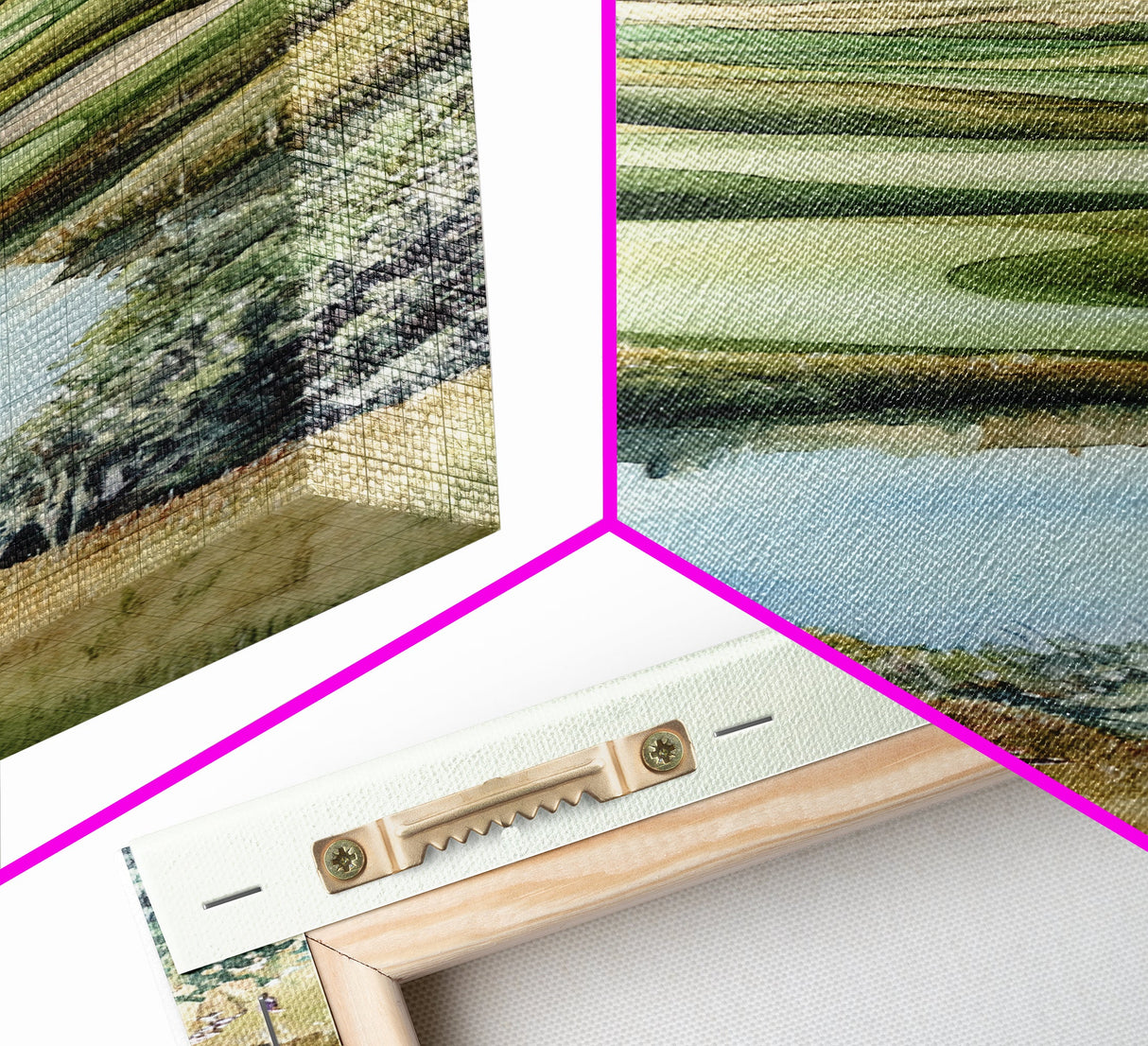 Irish Landscape Art Framed Canvas Print Green Wall Art Vertical Wall Art Above Couch Wall Art Rustic Landscape Art Gift Living