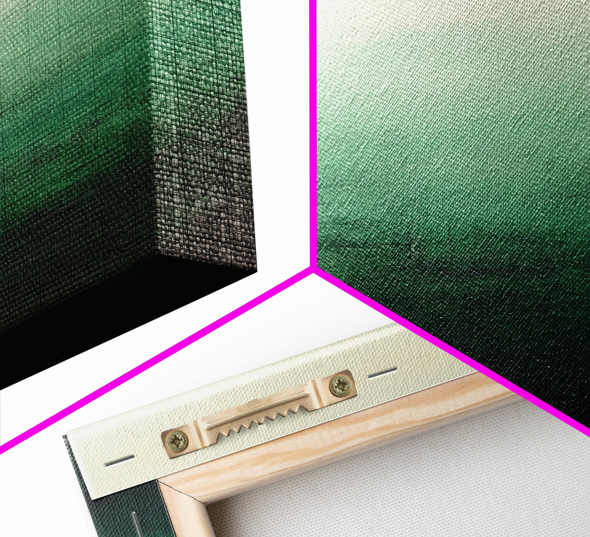 Sage Green Ombre Framed Canvas Print Minimalist Abstract Art Vertical Wall Decor Modern Green Wall Art Bedroom Accent Piece