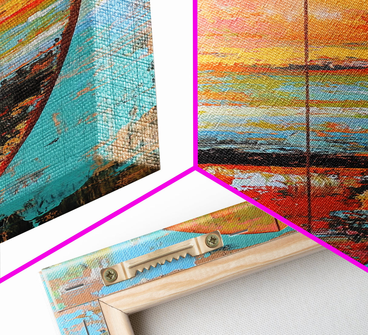 Surfboard Painting, Ocean Art, Canvas Print, Coastal Cowgirl Wall Art, Beach House Art, Tropical Art, Long Narrow Art